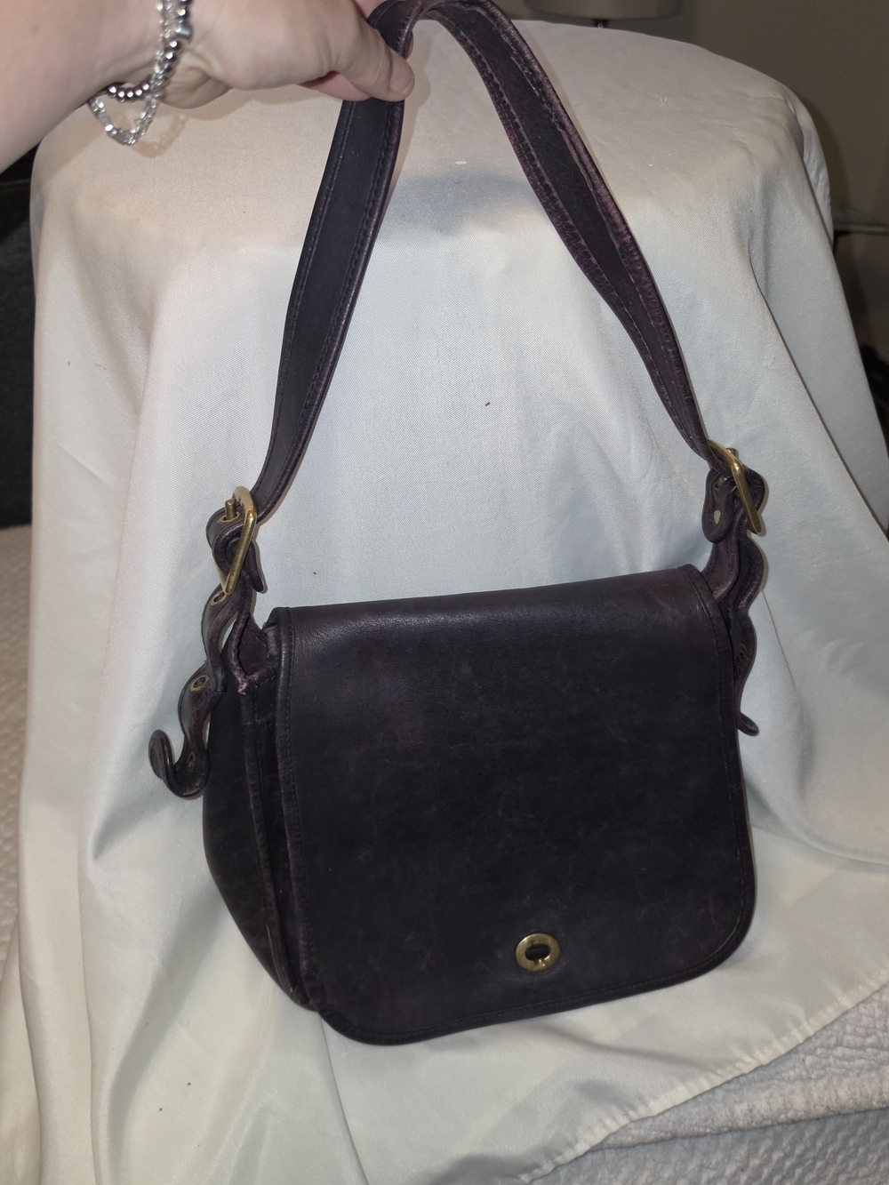 Coach Classic Leather Shoulder Bag